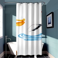 Pelican T-shirtsteal Your Heart Pelican 30 T-shirt Shower Curtain 36  X 72  (stall)  by EnriqueJohnson