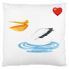 Pelican T-shirtsteal Your Heart Pelican 30 T-shirt Large Premium Plush Fleece Cushion Case (two Sides) by EnriqueJohnson