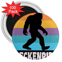 Breckenridge T- Shirt Breckenridge Colorado Bigfoot Sasquatch Retro Sunset T- Shirt 3  Magnets (100 Pack) by JamesGoode