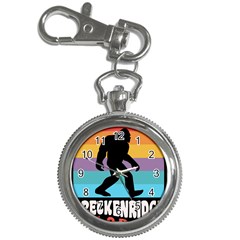 Breckenridge T- Shirt Breckenridge Colorado Bigfoot Sasquatch Retro Sunset T- Shirt Key Chain Watches by JamesGoode