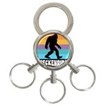 Breckenridge T- Shirt Breckenridge Colorado Bigfoot Sasquatch Retro Sunset T- Shirt 3-Ring Key Chain Front