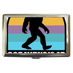 Breckenridge T- Shirt Breckenridge Colorado Bigfoot Sasquatch Retro Sunset T- Shirt Cigarette Money Case by JamesGoode