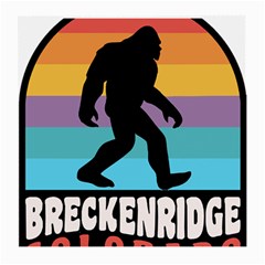 Breckenridge T- Shirt Breckenridge Colorado Bigfoot Sasquatch Retro Sunset T- Shirt Medium Glasses Cloth (2 Sides) by JamesGoode