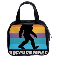 Breckenridge T- Shirt Breckenridge Colorado Bigfoot Sasquatch Retro Sunset T- Shirt Classic Handbag (two Sides) by JamesGoode