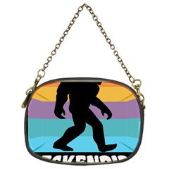 Breckenridge T- Shirt Breckenridge Colorado Bigfoot Sasquatch Retro Sunset T- Shirt Chain Purse (two Sides) by JamesGoode