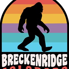 Breckenridge T- Shirt Breckenridge Colorado Bigfoot Sasquatch Retro Sunset T- Shirt Play Mat (square) by JamesGoode