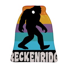 Breckenridge T- Shirt Breckenridge Colorado Bigfoot Sasquatch Retro Sunset T- Shirt Ornament (bell) by JamesGoode