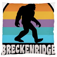 Breckenridge T- Shirt Breckenridge Colorado Bigfoot Sasquatch Retro Sunset T- Shirt Large Cushion Case (one Side) by JamesGoode