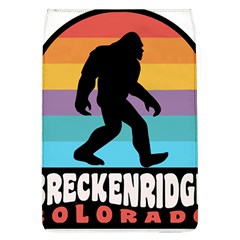 Breckenridge T- Shirt Breckenridge Colorado Bigfoot Sasquatch Retro Sunset T- Shirt Removable Flap Cover (l) by JamesGoode