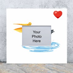 Pelican T-shirtsteal Your Heart Pelican 30 T-shirt White Wall Photo Frame 5  X 7  by EnriqueJohnson