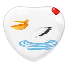 Pelican T-shirtsteal Your Heart Pelican 30 T-shirt Heart Glass Fridge Magnet (4 Pack) by EnriqueJohnson