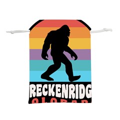 Breckenridge T- Shirt Breckenridge Colorado Bigfoot Sasquatch Retro Sunset T- Shirt Lightweight Drawstring Pouch (s) by JamesGoode