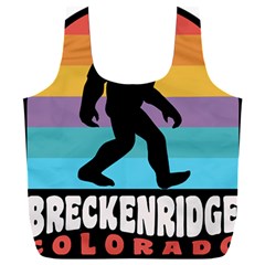 Breckenridge T- Shirt Breckenridge Colorado Bigfoot Sasquatch Retro Sunset T- Shirt Full Print Recycle Bag (xxl) by JamesGoode