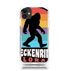 Breckenridge T- Shirt Breckenridge Colorado Bigfoot Sasquatch Retro Sunset T- Shirt Iphone 11 Tpu Uv Print Case by JamesGoode