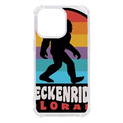 Breckenridge T- Shirt Breckenridge Colorado Bigfoot Sasquatch Retro Sunset T- Shirt Iphone 13 Pro Tpu Uv Print Case by JamesGoode