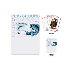 Fishing T- Shirt Playground Fishing Nature Planet Earth Playground Good Vibes Free Spirit T- Shirt ( Playing Cards Single Design (mini) by ZUXUMI