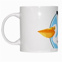 Pelican T-shirtwhite Look Calm Pelican 08 T-shirt (1) White Mug by EnriqueJohnson