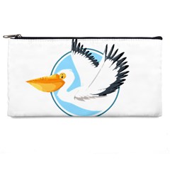 Pelican T-shirtwhite Look Calm Pelican 08 T-shirt (1) Pencil Case by EnriqueJohnson