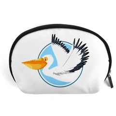 Pelican T-shirtwhite Look Calm Pelican 08 T-shirt (1) Accessory Pouch (large) by EnriqueJohnson