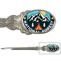 Bridger Teton National Forest T- Shirt Bridger Teton National Forest T- Shirt Letter Opener by JamesGoode