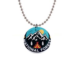 Bridger Teton National Forest T- Shirt Bridger Teton National Forest T- Shirt 1  Button Necklace by JamesGoode