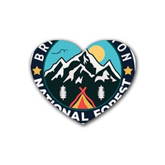 Bridger Teton National Forest T- Shirt Bridger Teton National Forest T- Shirt Rubber Heart Coaster (4 Pack) by JamesGoode