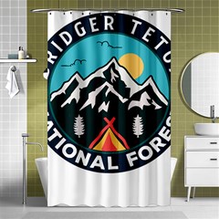 Bridger Teton National Forest T- Shirt Bridger Teton National Forest T- Shirt Shower Curtain 48  X 72  (small)  by JamesGoode