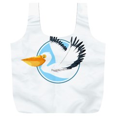 Pelican T-shirtwhite Look Calm Pelican 08 T-shirt (1) Full Print Recycle Bag (xxl) by EnriqueJohnson