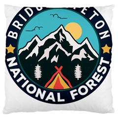 Bridger Teton National Forest T- Shirt Bridger Teton National Forest T- Shirt Standard Premium Plush Fleece Cushion Case (one Side) by JamesGoode