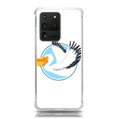 Pelican T-shirtwhite Look Calm Pelican 08 T-shirt (1) Samsung Galaxy S20 Ultra 6 9 Inch Tpu Uv Case by EnriqueJohnson