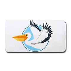 Pelican T-shirtwhite Look Calm Pelican 08 T-shirt Medium Bar Mat by EnriqueJohnson