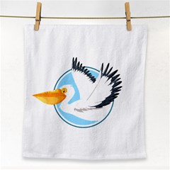 Pelican T-shirtwhite Look Calm Pelican 08 T-shirt Face Towel by EnriqueJohnson