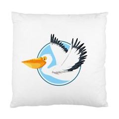 Pelican T-shirtwhite Look Calm Pelican 08 T-shirt Standard Cushion Case (one Side) by EnriqueJohnson