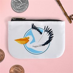 Pelican T-shirtwhite Look Calm Pelican 08 T-shirt Mini Coin Purse by EnriqueJohnson