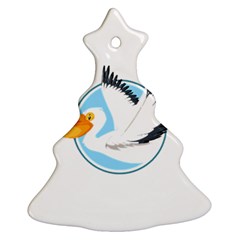 Pelican T-shirtwhite Look Calm Pelican 08 T-shirt Christmas Tree Ornament (two Sides) by EnriqueJohnson