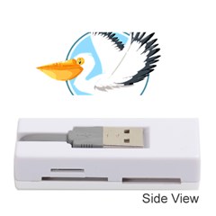 Pelican T-shirtwhite Look Calm Pelican 08 T-shirt Memory Card Reader (stick) by EnriqueJohnson