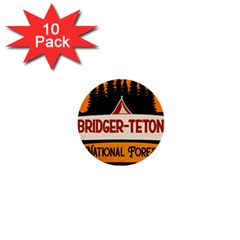 Bridger Teton T- Shirt Bridger Teton National Forest T- Shirt 1  Mini Buttons (10 Pack)  by JamesGoode