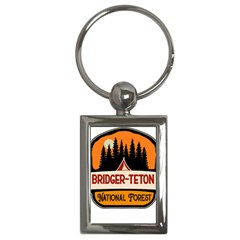 Bridger Teton T- Shirt Bridger Teton National Forest T- Shirt Key Chain (rectangle) by JamesGoode