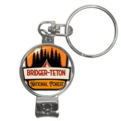 Bridger Teton T- Shirt Bridger Teton National Forest T- Shirt Nail Clippers Key Chain by JamesGoode