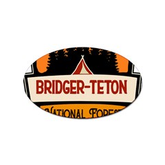 Bridger Teton T- Shirt Bridger Teton National Forest T- Shirt Sticker Oval (100 Pack) by JamesGoode