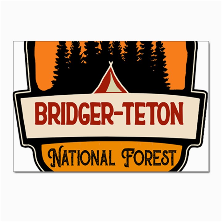 Bridger Teton T- Shirt Bridger Teton National Forest T- Shirt Postcards 5  x 7  (Pkg of 10)