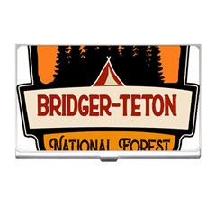 Bridger Teton T- Shirt Bridger Teton National Forest T- Shirt Business Card Holder by JamesGoode