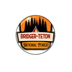 Bridger Teton T- Shirt Bridger Teton National Forest T- Shirt Hat Clip Ball Marker by JamesGoode