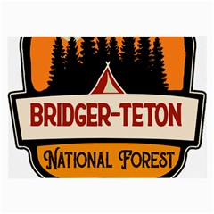 Bridger Teton T- Shirt Bridger Teton National Forest T- Shirt Large Glasses Cloth (2 Sides) by JamesGoode