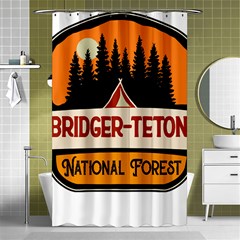 Bridger Teton T- Shirt Bridger Teton National Forest T- Shirt Shower Curtain 48  X 72  (small)  by JamesGoode