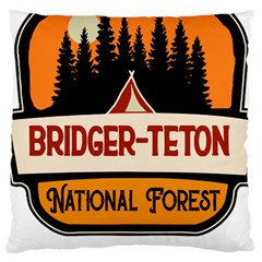 Bridger Teton T- Shirt Bridger Teton National Forest T- Shirt Large Cushion Case (one Side) by JamesGoode