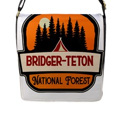 Bridger Teton T- Shirt Bridger Teton National Forest T- Shirt Flap Closure Messenger Bag (l) by JamesGoode