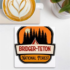 Bridger Teton T- Shirt Bridger Teton National Forest T- Shirt Uv Print Square Tile Coaster  by JamesGoode