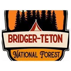 Bridger Teton T- Shirt Bridger Teton National Forest T- Shirt Two Sides Premium Plush Fleece Blanket (extra Small) by JamesGoode