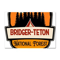 Bridger Teton T- Shirt Bridger Teton National Forest T- Shirt Crystal Sticker (a4) by JamesGoode